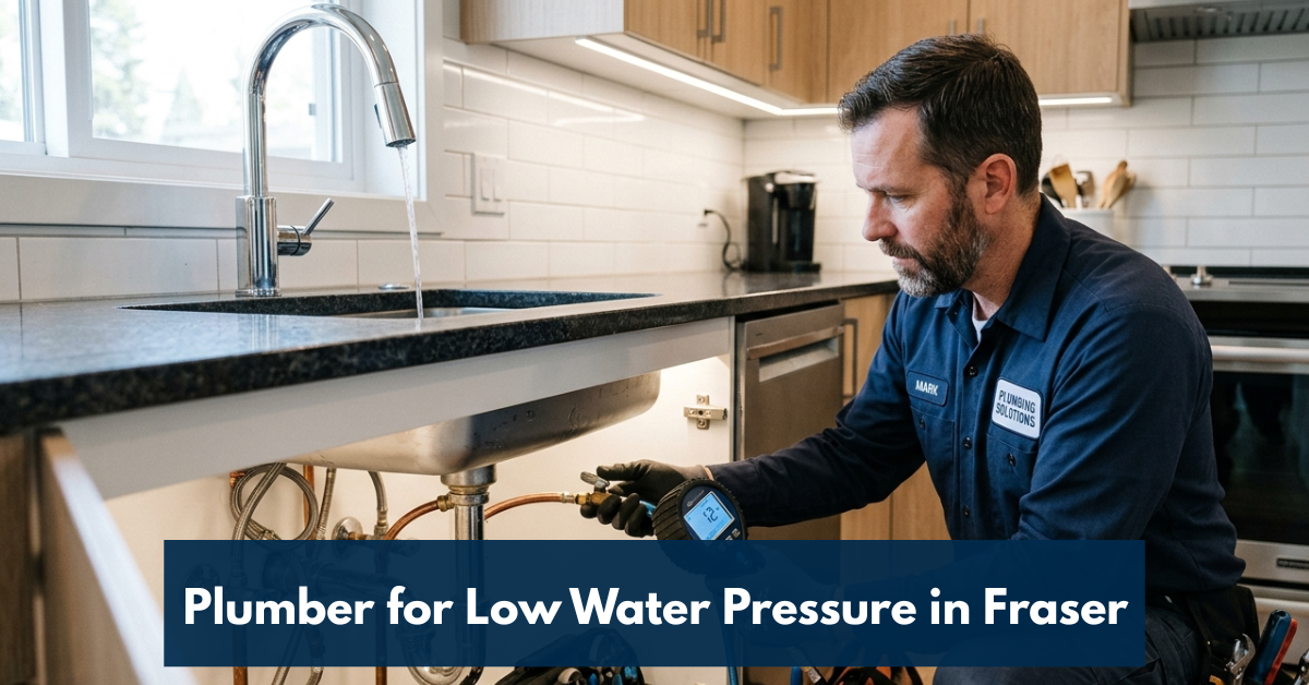 Plumber For Low Water Pressure In Fraser