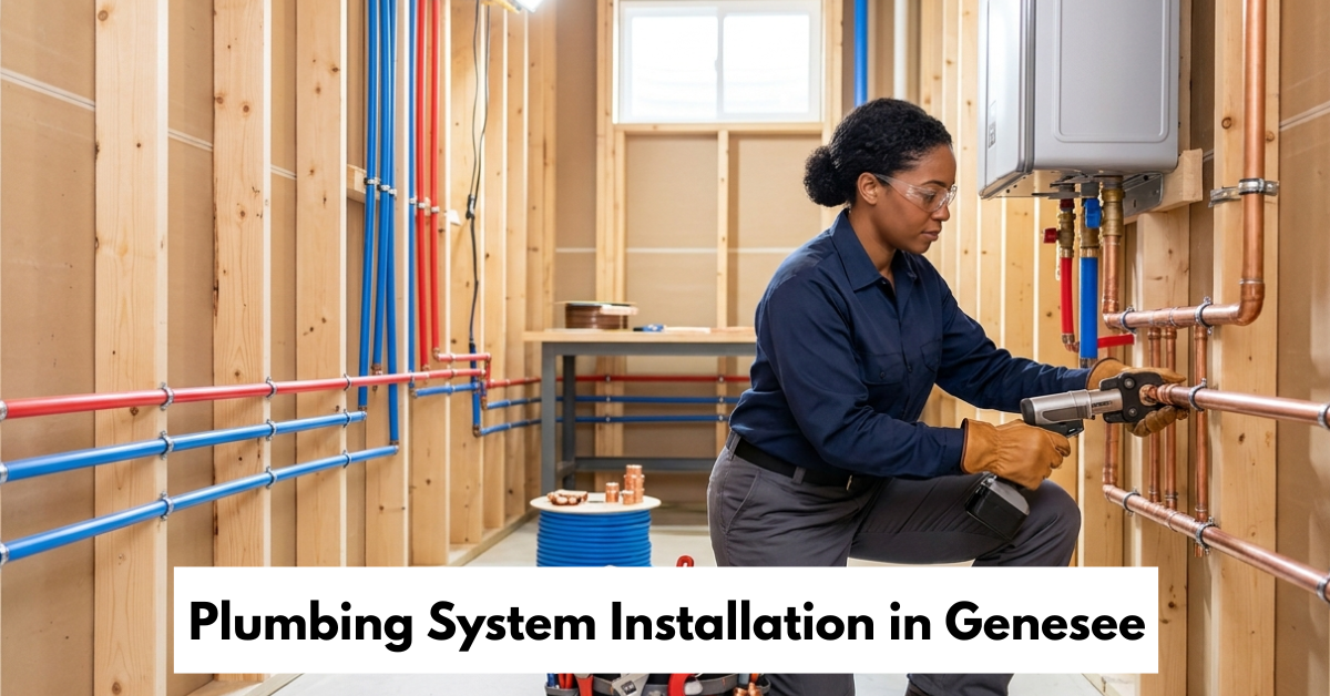 Plumbing System Installation In Genesee