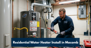 Residential Water Heater Install In Macomb