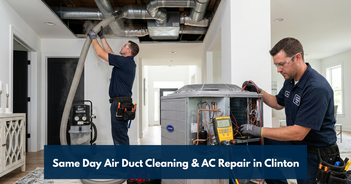 Same Day Air Duct Cleaning & Ac Repair In Clinton