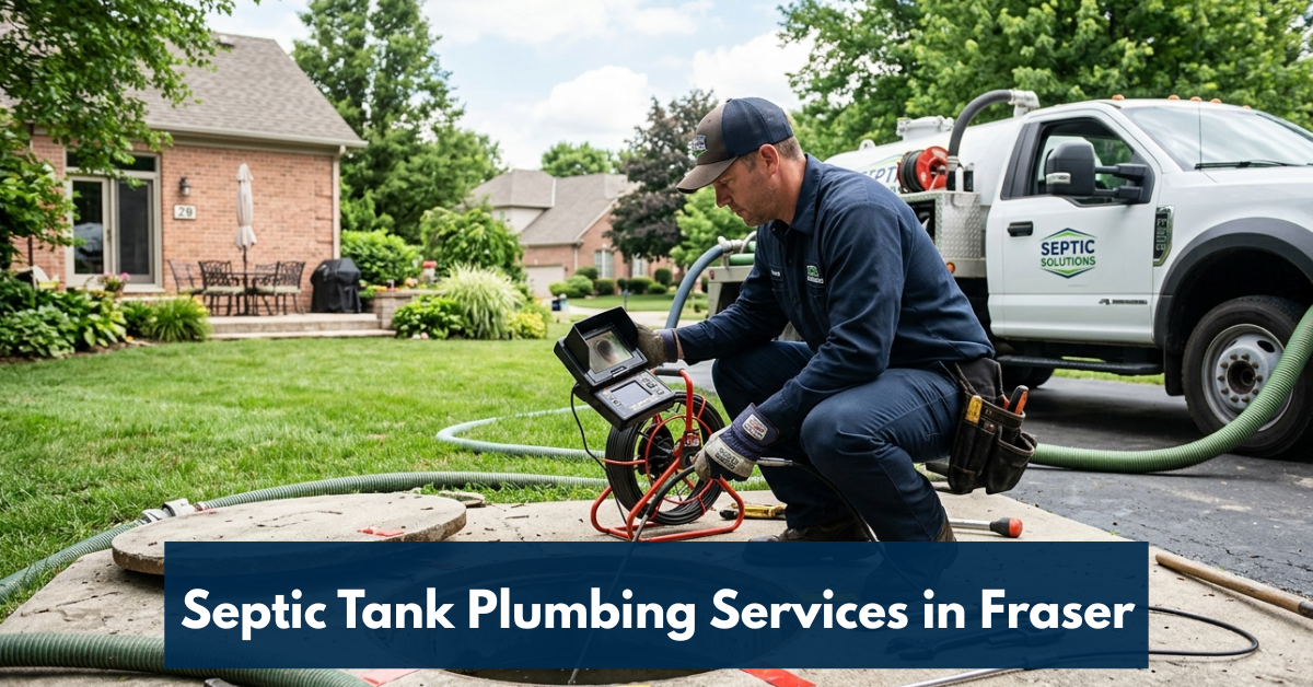 Septic Tank Plumbing Services In Fraser