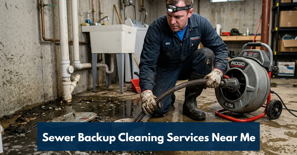 Sewer Backup Cleaning Services Near Me