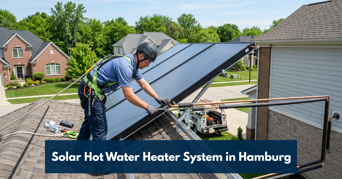 Solar Hot Water Heater System In Hamburg