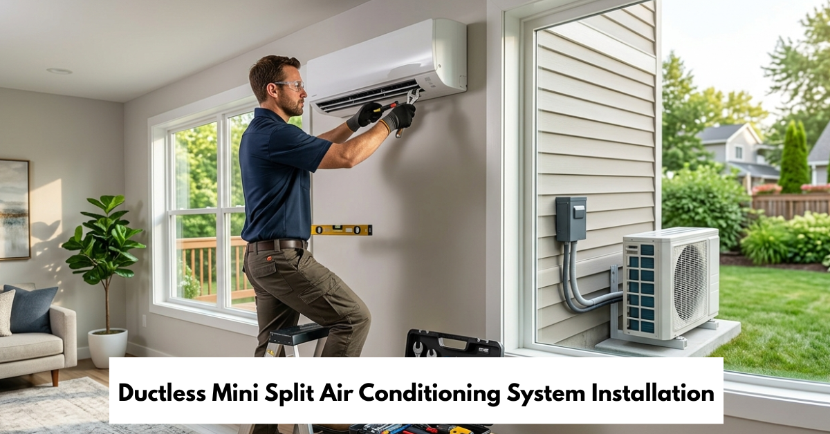 Ductless Mini Split Air Conditioning System Installation
