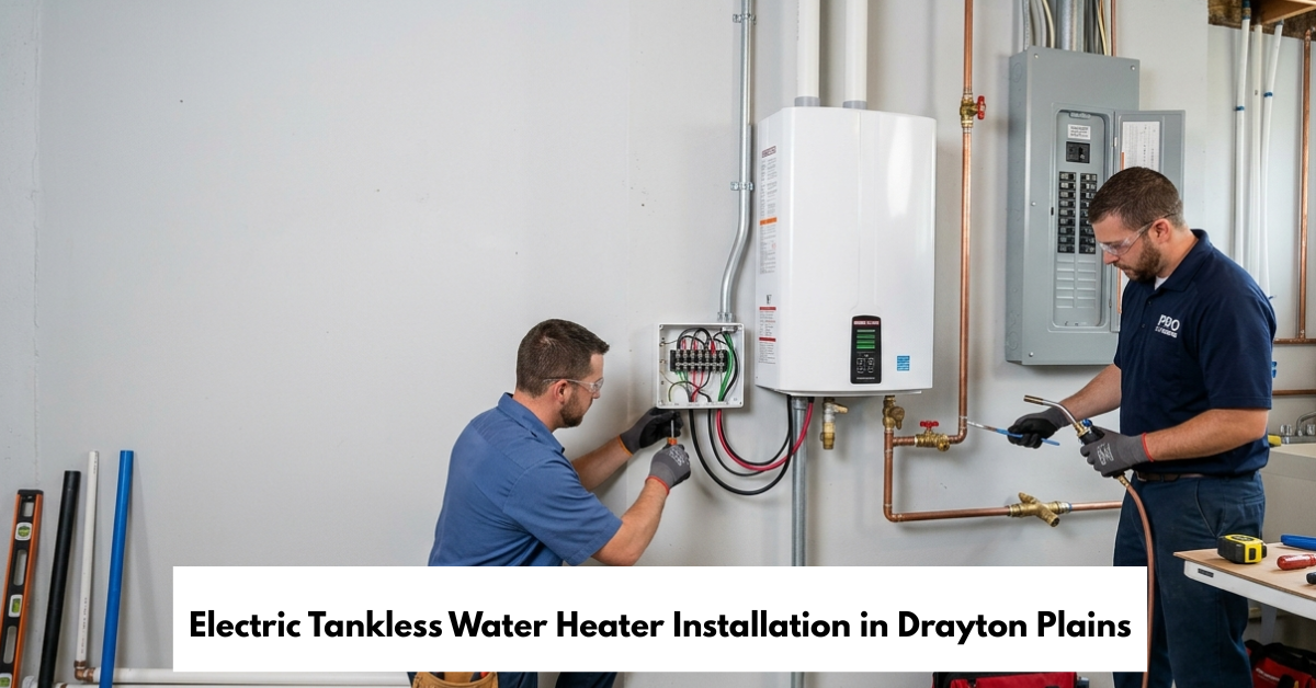 Electric Tankless Water Heater Installation In Drayton Plains