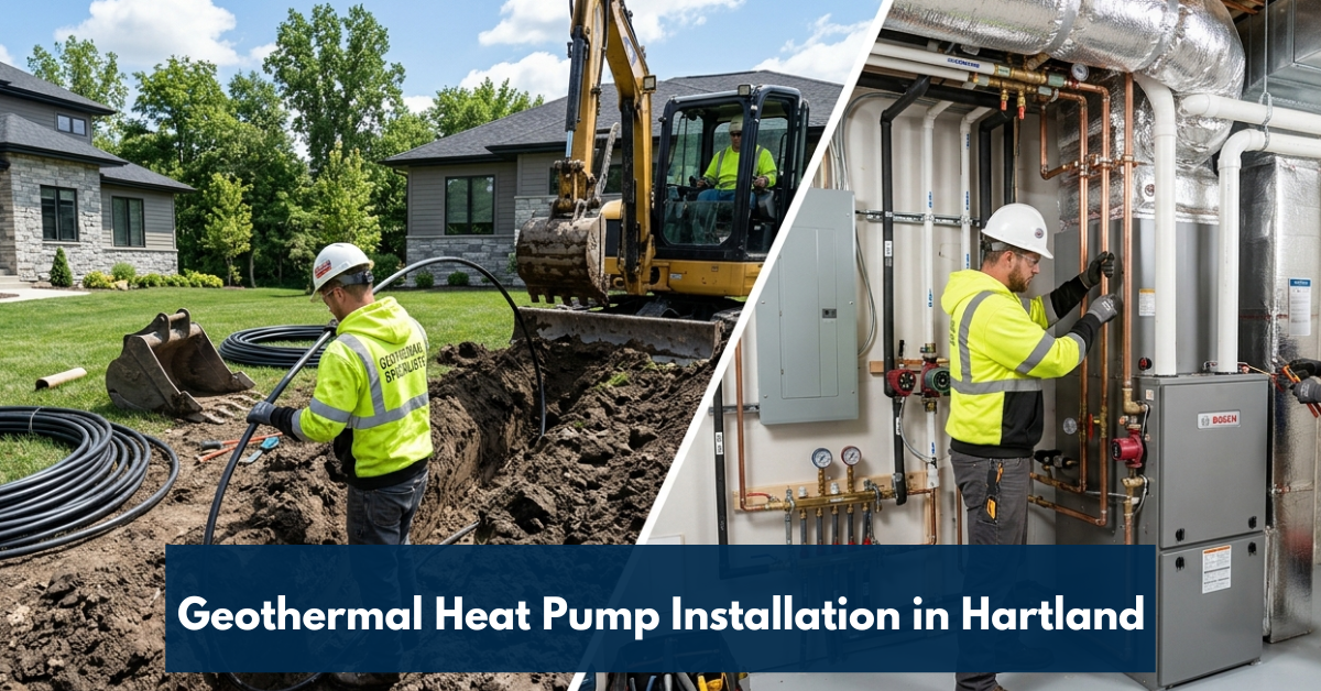 Geothermal Heat Pump Installation In Hartland