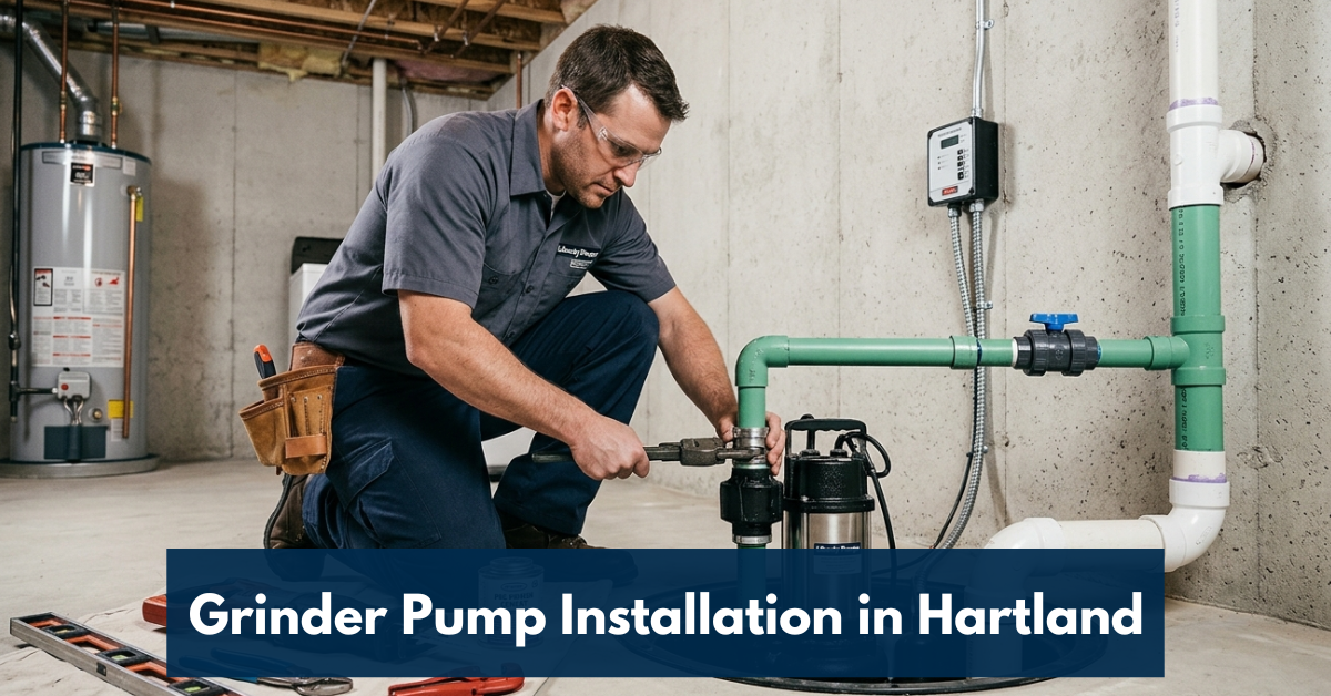 Grinder Pump Installation In Hartland