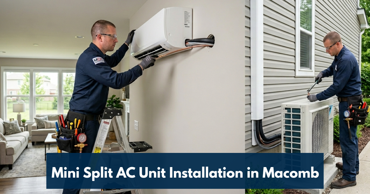 Mini Split Ac Unit Installation In Macomb