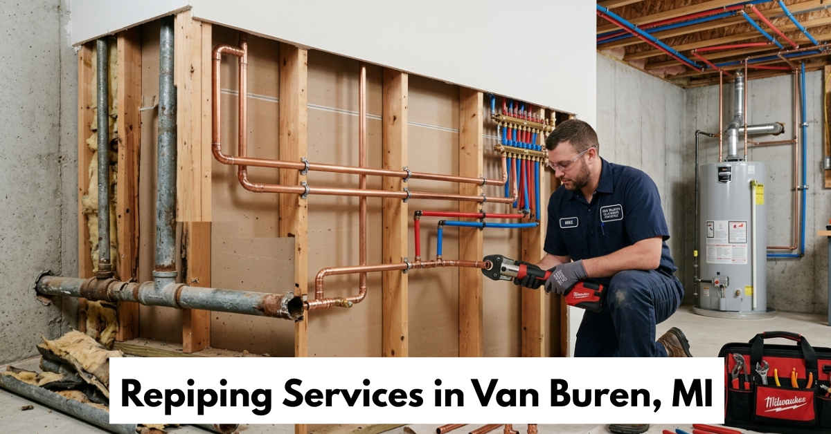 Repiping Services In Van Buren, Mi