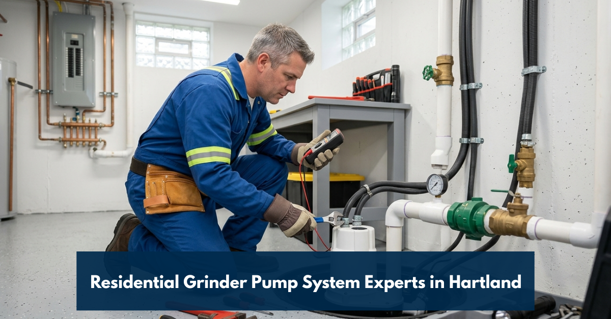 Residential Grinder Pump System Experts In Hartland