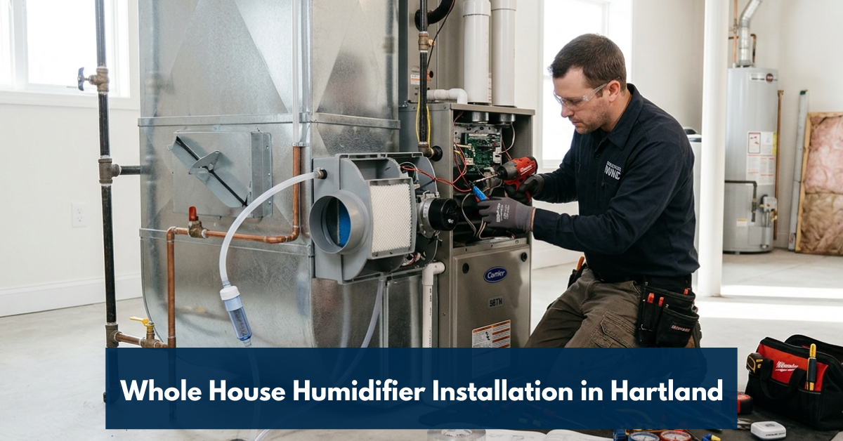 Whole House Humidifier Installation In Hartland