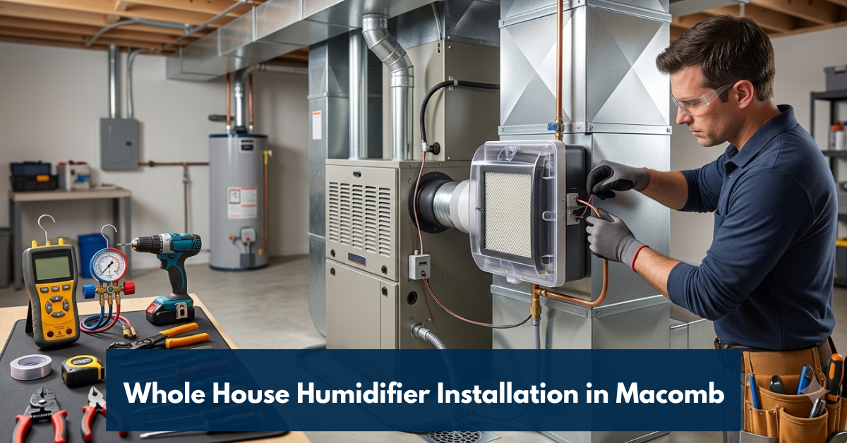 Whole House Humidifier Installation In Macomb