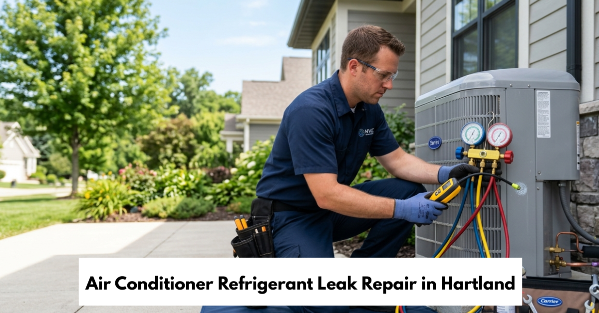 Air Conditioner Refrigerant Leak Repair In Hartland