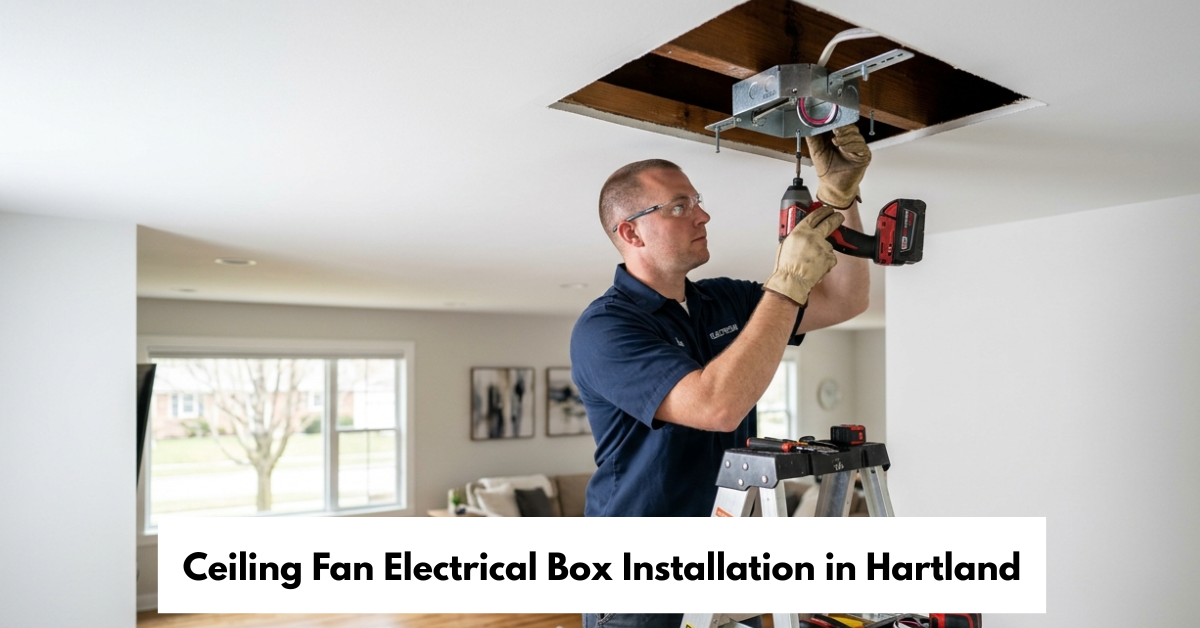 Ceiling Fan Electrical Box Installation In Hartland