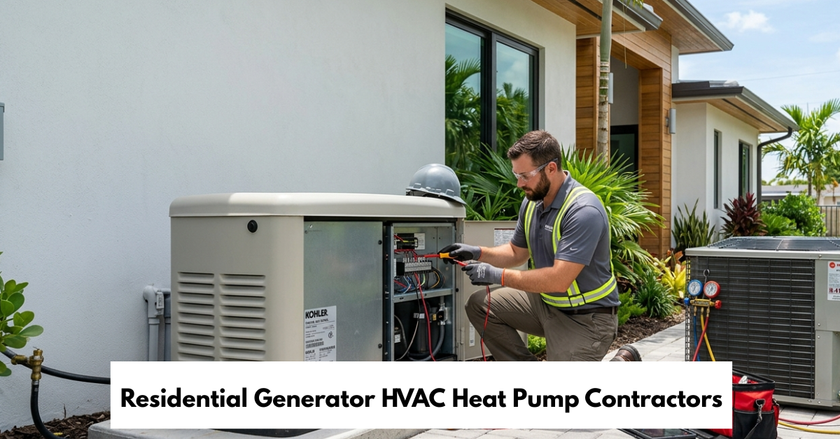 Residential Generator Hvac Heat Pump Contractors