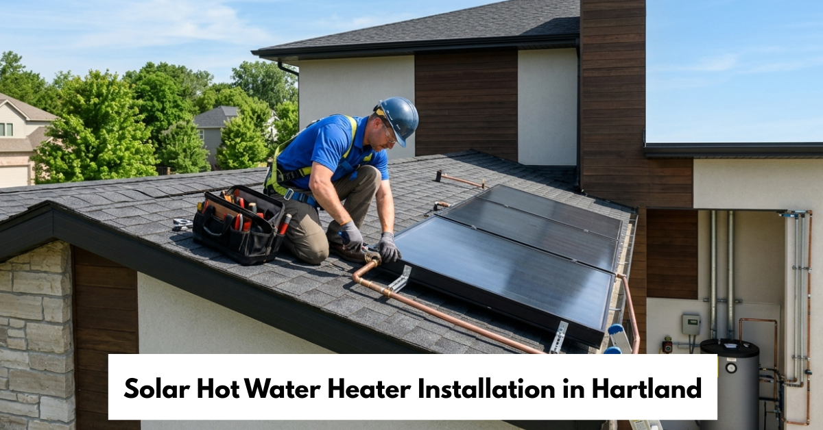 Solar Hot Water Heater Installation In Hartland
