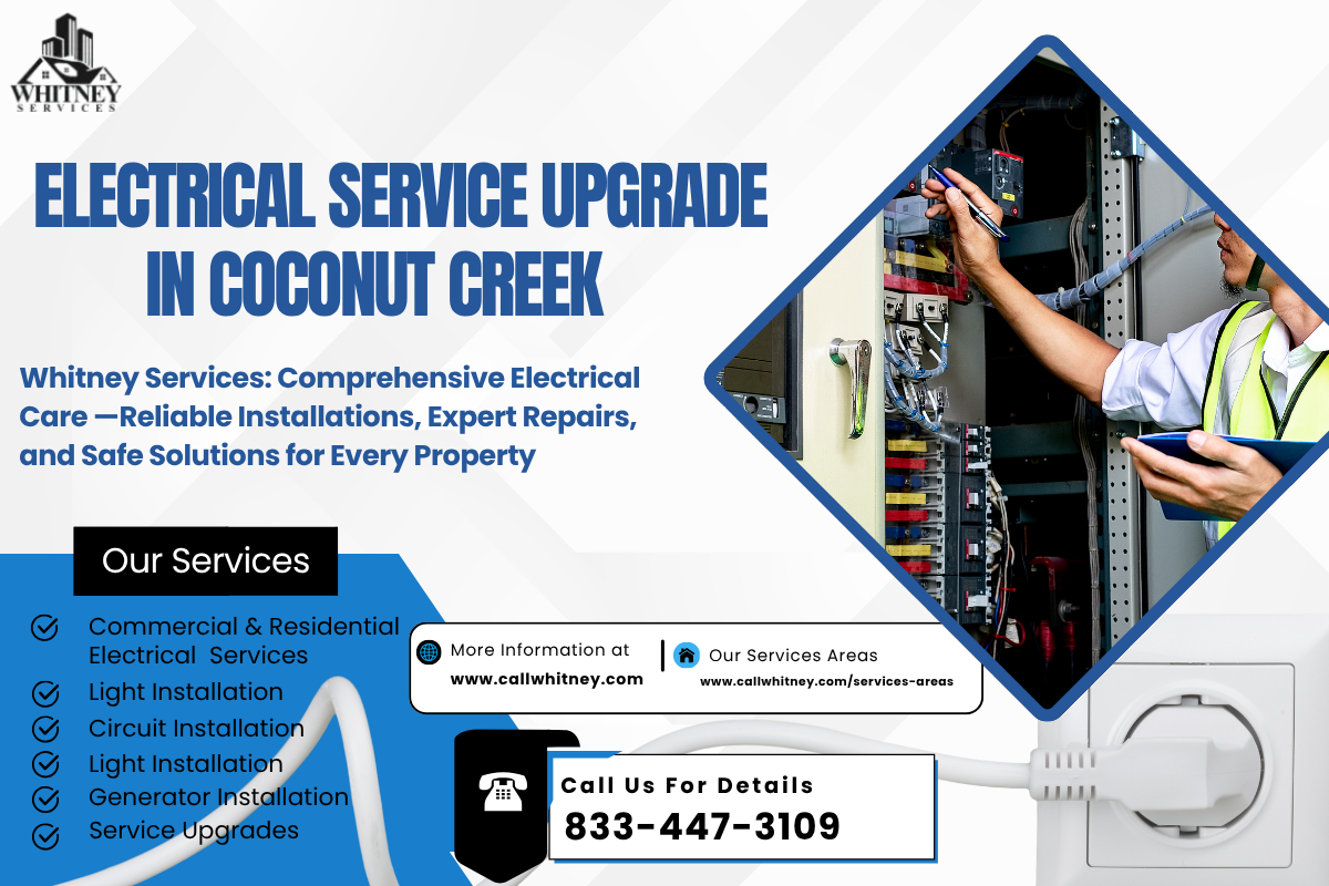Electrical Service Upgrade In Coconut Creek