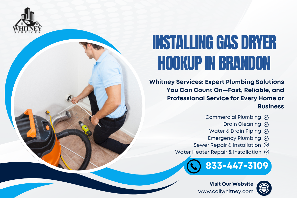 Installing Gas Dryer Hookup In Brandon