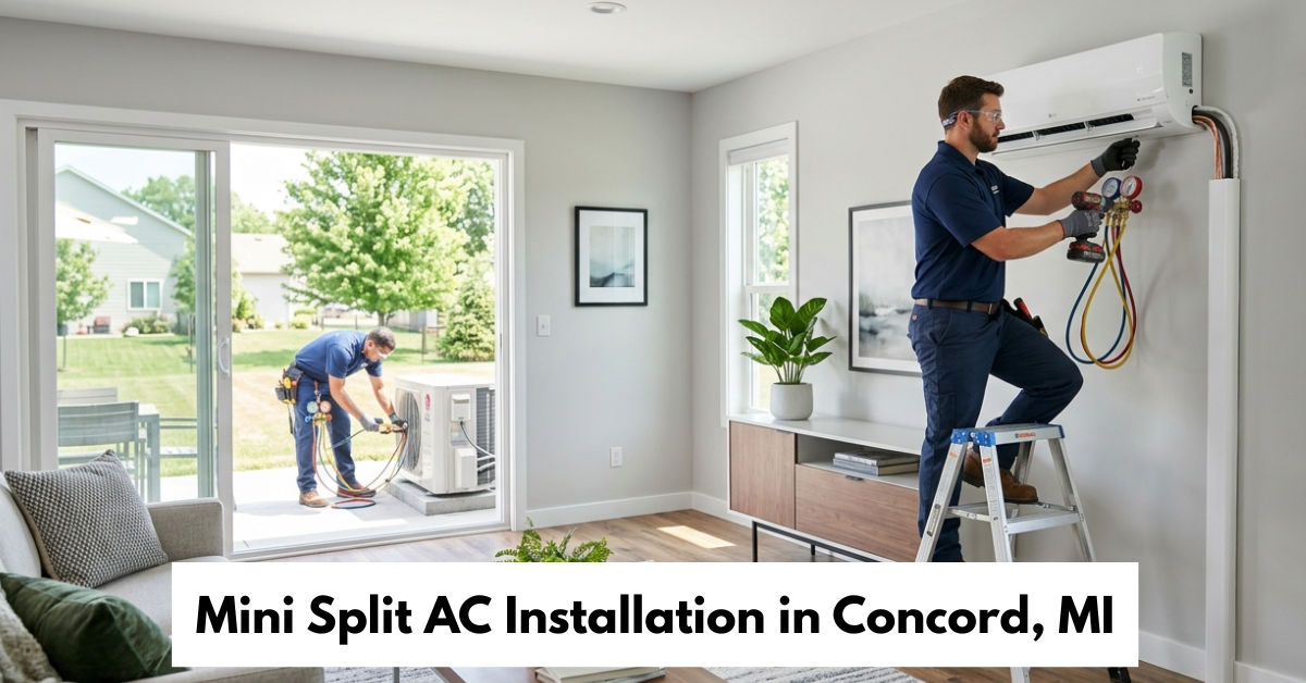 Mini Split Ac Installation In Concord, Mi