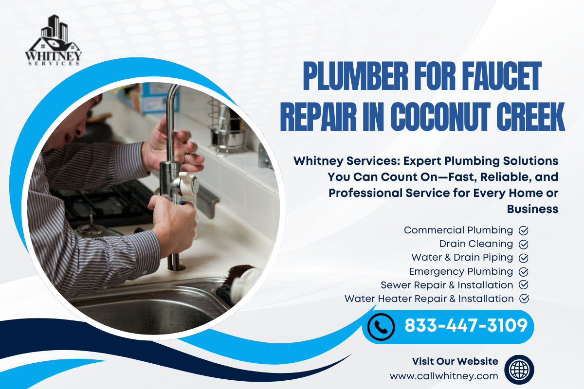 Plumber For Faucet Repair In Coconut Creek