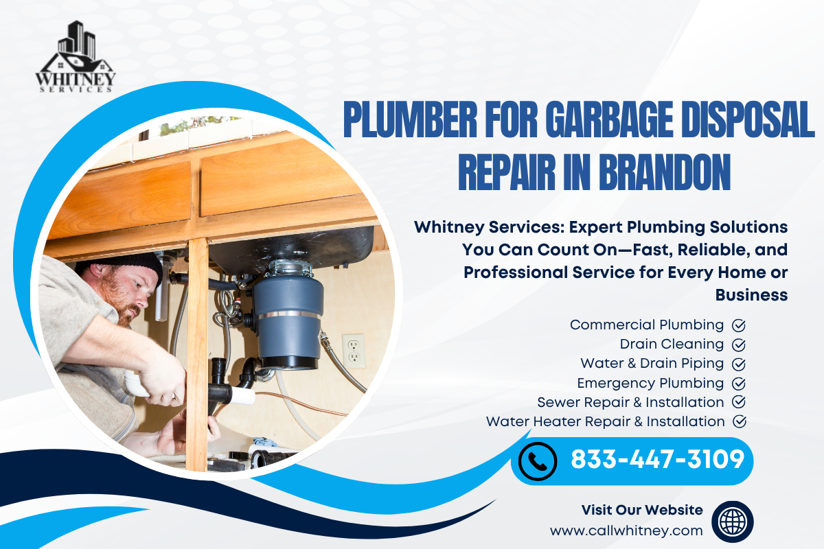 Plumber For Garbage Disposal Repair In Brandon