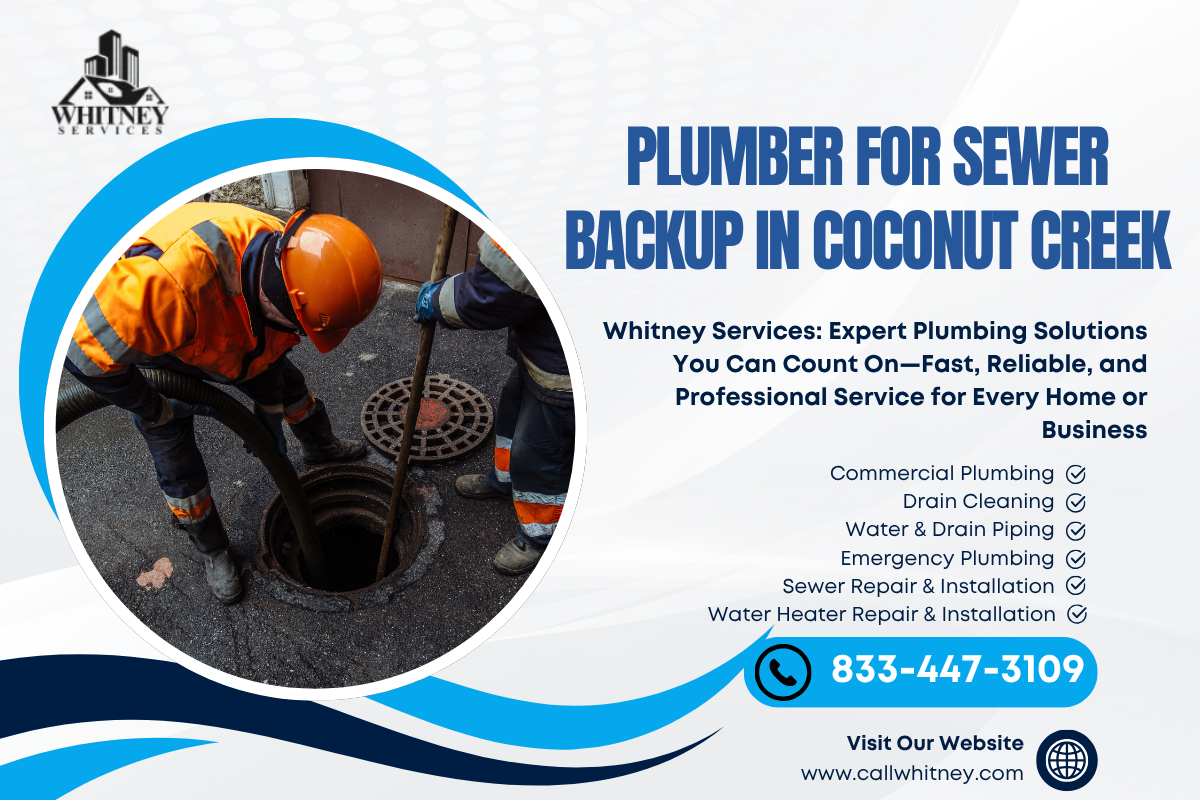 Plumber For Sewer Backup In Coconut Creek
