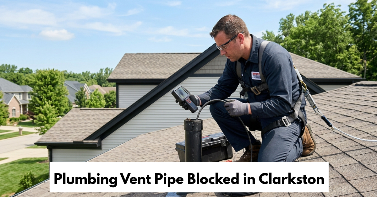 Plumbing Vent Pipe Blocked In Clarkston