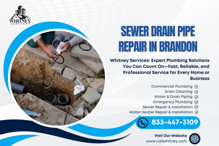 Sewer Drain Pipe Repair In Brandon