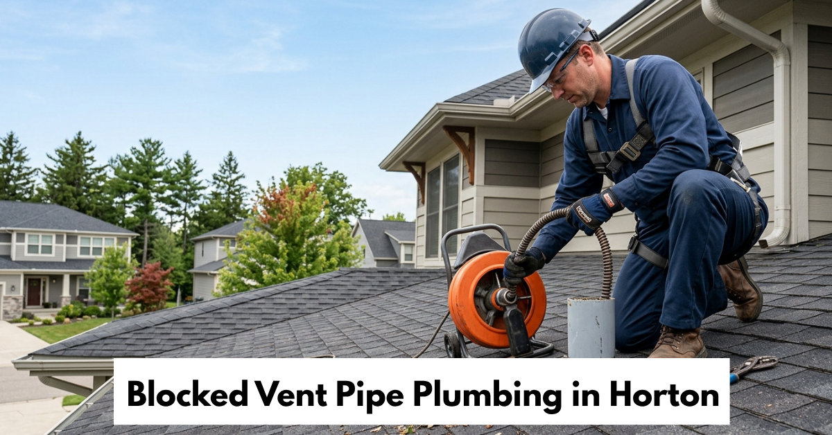 Blocked Vent Pipe Plumbing In Horton