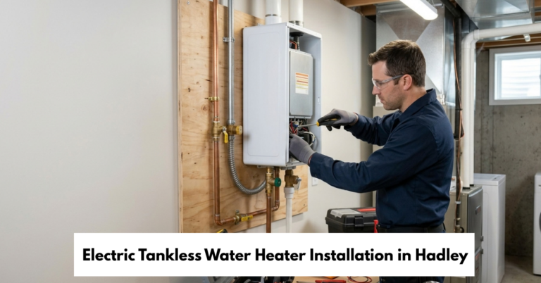 Electric Tankless Water Heater Installation In Hadley