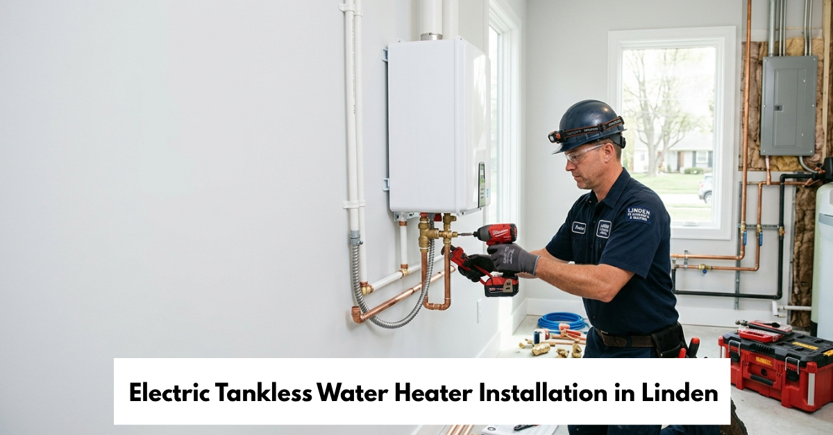 Electric Tankless Water Heater Installation In Linden