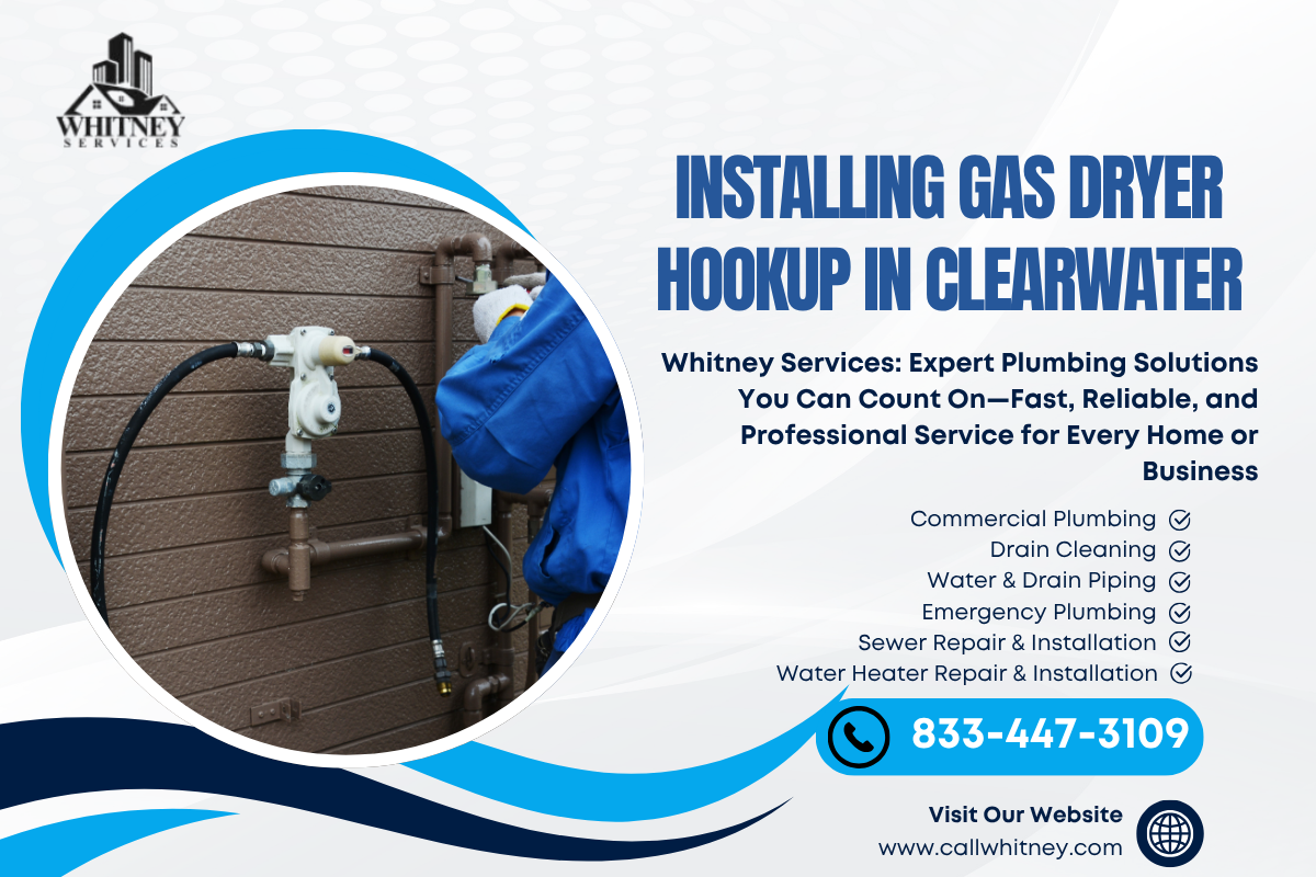 Installing Gas Dryer Hookup In Clearwater