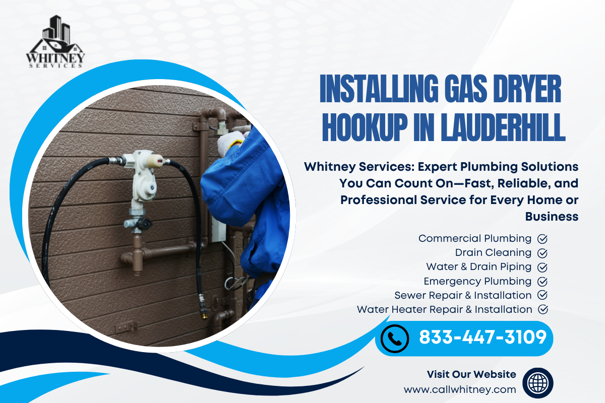 Installing Gas Dryer Hookup In Lauderhill