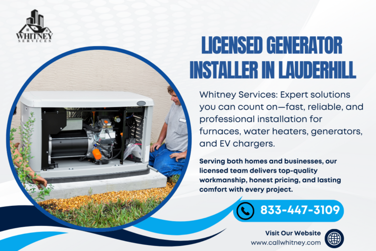 Licensed Generator Installer In Lauderhill