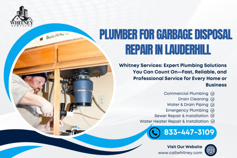 Plumber For Garbage Disposal Repair In Lauderhill