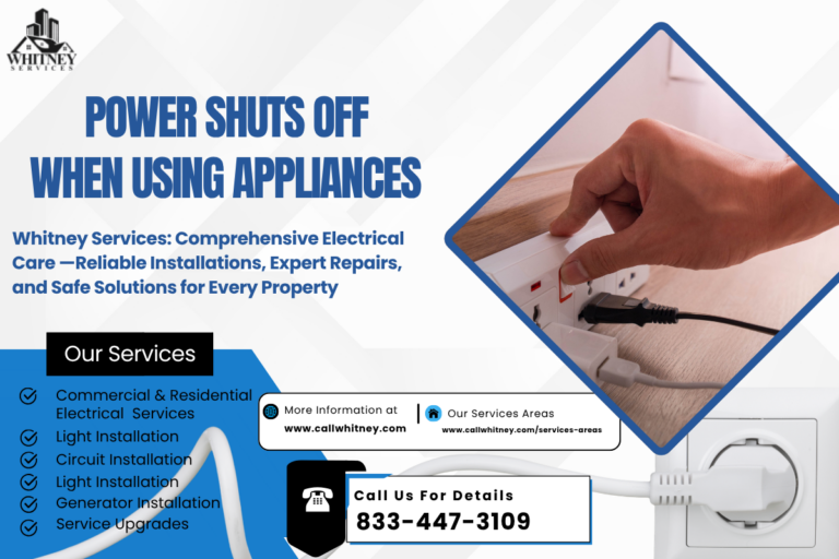 Power Shuts Off When Using Appliances