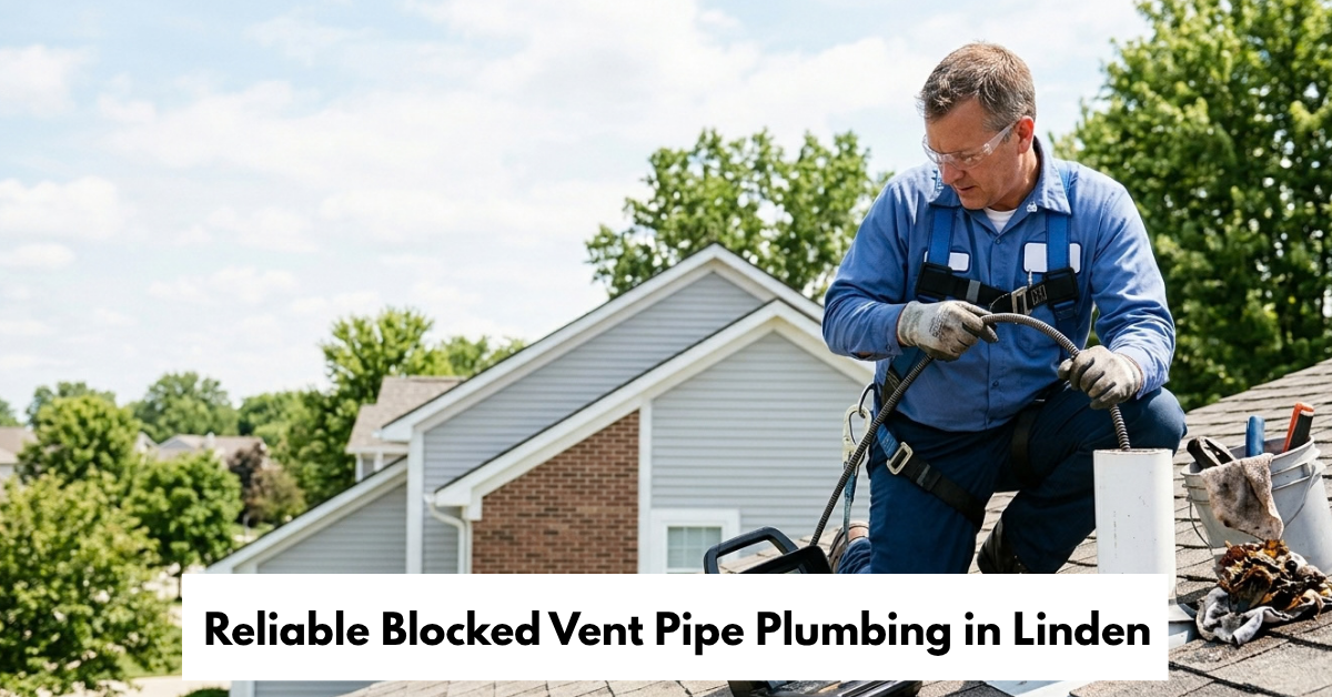 Reliable Blocked Vent Pipe Plumbing In Linden